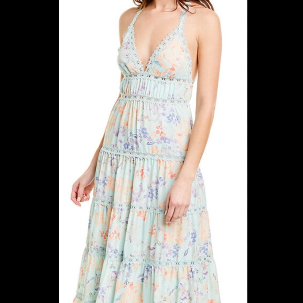 Floral Halter Maxi Dress